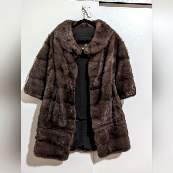 Real Mink Fur Coat